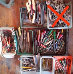 Κατσαβίδια,πένσες, ράσπες καλέμια