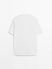 T-Shirt Μπλούζα Premium από 100% βαμβάκι μερσεριζέ Λευκή μέγεθος Large