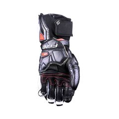 RFX1 EVO FIVE LEATHER GLOVES BLACK/WHITE-thumb-1