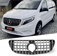 ΜΑΣΚΑ ΕΜΠΡΟΣ Mercedes-Benz W447 VITO & Valente AMG Panamericana Design Front Bumper Grill 2021-2024