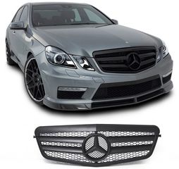ΜΑΣΚΑ ΕΜΠΡΟΣ Mercedes-Benz E-Class W212 Matt Black AMG Design Front Grill 2009-2013