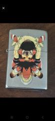 Zippo Tattoo Skull – Αυθεντικός, USA 2005, tribal art σχέδιο
