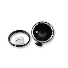 Highsider Pro Bates Style Headlight Housing Black 5 3/4 Inch, Bottom Mount