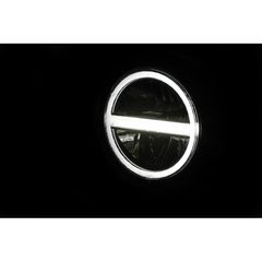 Highsider Pro 5 3/4 Inch Headlight Pecos Type 6 Led Black Bottom Mount, With Tfl