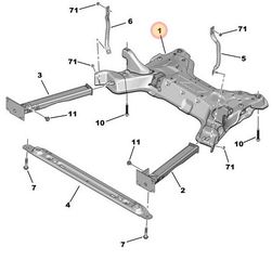ΓΕΦΥΡΑ CITROEN BERLINGO , C4 , C4 PICASSO , DS4 , DS5 & PEUGEOT 3008 , 307 , 308 , 5008 , PARTNER , RCZ  3502FH , 9833289680 , 9818634380