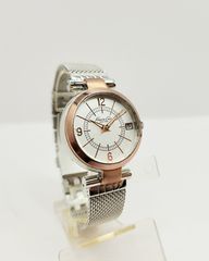 KENNETH COLE NY SILVERTONE WATCH BRUSHED GOLD ACCENTS KC 4869 A126 Quartz A9556 ΤΙΜΗ 130 ΕΥΡΩ