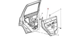 Ταπετσαρία πίσω πόρτας Jeep Grand Cherokee 2005-2007 5HR421D5AL , 5HR421D5AE, 5HR421D5AI, 5HR421D5AJ, 5HR421D5AG, 5HR421D5AH, 5HR421D5AK, 5HR421D5AF ΚΑΙΝΟΥΡΙΑ ΓΝΗΣΙΑ ΕΙΔΙΚΗ ΠΡΟΣΦΟΡΑ !!!