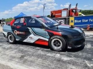 Mitsubishi Lancer 2003 14/05/2020 WORLD RECORD 0-400 7.6 FEG LUBR. 9SEC  GTR RAC.