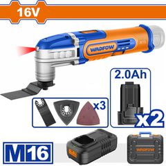 Wadfow WMUM5012E Πολυεργαλείο Μπαταρίας Li-ion 16V / 2Ah / 2 Μπαταρίες