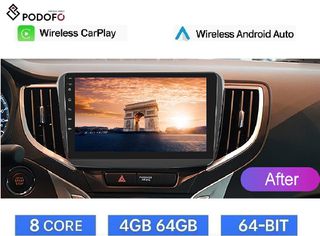 Suzuki Baleno (2015-21) Android Car Radio 9" 4+64GB 8-Core Ασύρματο CarPlay & Aσύρματο Android Auto GPS  WiFi DSP