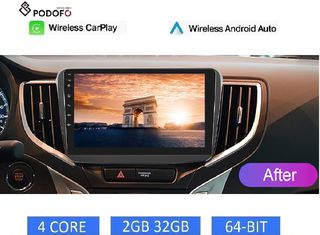 Suzuki Baleno (2015-21) Android Car Radio 9" 2+32GB Ασύρματο CarPlay & Aσύρματο Android Auto GPS  WiFi EQ