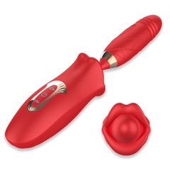 Biting thrusting Rose Vibrator-thumb-2