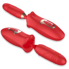 Biting thrusting Rose Vibrator