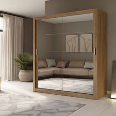 Ντουλάπα Reflex Gold Oak με καθρέφτη