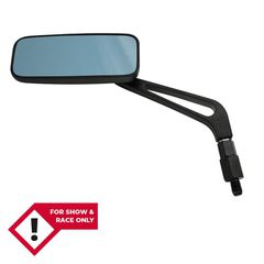 Highsider Smart Handlebar Mirror, Rectangular, Aluminum, Black-thumb-2