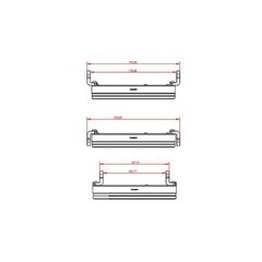 Highsider Pro 5 3/4 Inch Lamp Holder Ring Frame-R2 Black Cnc, Side Mounting