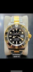 Rolex submariner two tone vs factory super clone