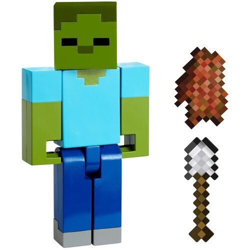 MATTEL MINECRAFT: ZOMBIE FIGURE (JCN44)