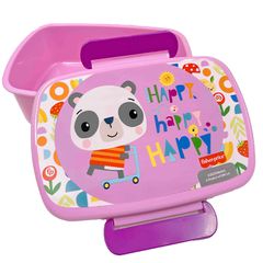 Δοχείο Φαγητού Πλαστικό pp Panda Fisher Price 900ml 17,5x7x13cm 900ml Gim 571-68265 50-3512