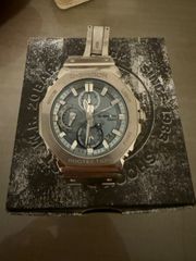 Ρολόι G-SHOCK Tough Solar Dual Time Chronograph Silver Stainless Steel Bracelet