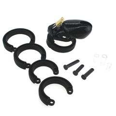 Silicone Chastity Cock Cage Black