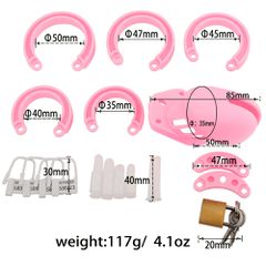 Silicone Chastity Cock Cage Clear