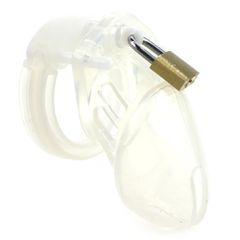 Silicone Chastity Cock Cage Clear-thumb-1