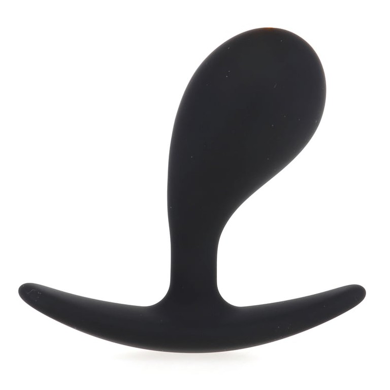 Black Silicone Prostate Massager L