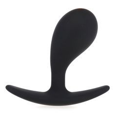 Black Silicone Prostate Massager L