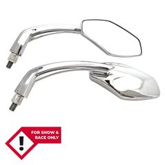 Highsider Smart Handlebar Mirror Luca, Chrome-thumb-2