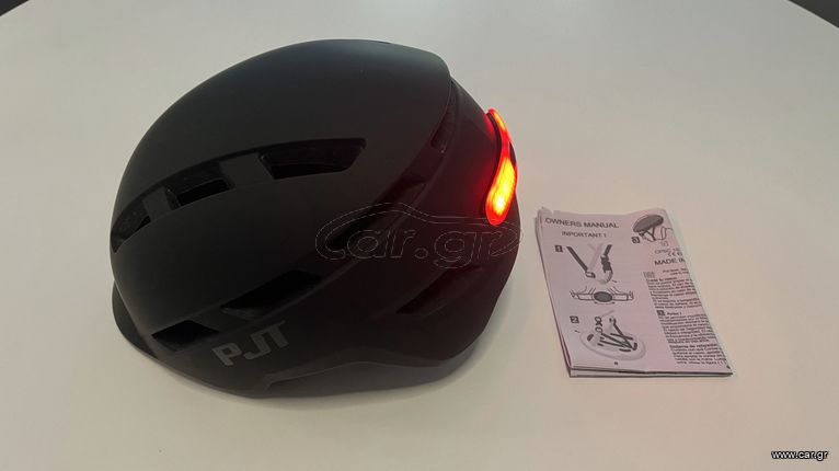 Κράνος ποδηλάτου ή πατινιού σαν καινούριο με LED φωτισμό USB-thumb-2