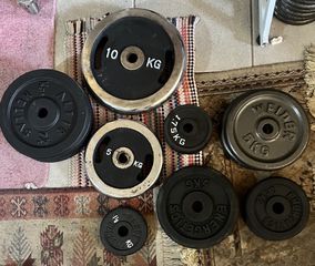 Φ27 Δίσκοι-Βάρη σιδερένιοι 1.5kg, 1.75kg, 2.5kg, 5kg, 10kg-2€/κιλό