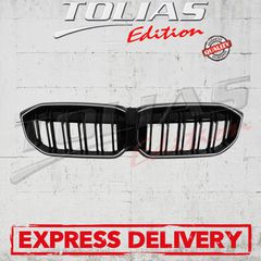 BMW SERIES 3 G20/21 SPORT GRILLE M PERFOMANCE WITH LED BLACK GLOSS / ΚΑΡΔΙΕΣ ΠΡΟΦΥΛΑΚΤΗΡΑ ΜΑΥΡΟ ΓΥΑΛΙΣΤΕΡΟ ΦΩΤΙΖΟΜΕΝΗ ΜΕ LED