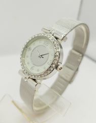 Vintage Quartz γυναικείο ρολόι μπρασελέ και λευκές ζιργκόν πέτρες Α9536 ΤΙΜΗ 70 ΕΥΡΩ
