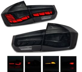 ΦΑΝΑΡΙΑ ΠΙΣΩ BMW 3 Series F30 Sedan & F80 M3 Smoked Black OLED Design Tail Lights With LED Sequential Indicators 2011+