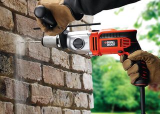 1100W 13mm BLACK+DECKER hammer drill-thumb-4