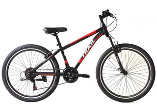 All - Mountain Trax 2026 Trail 24" MTB 21T ανδρικό μαύρο/κόκκινο