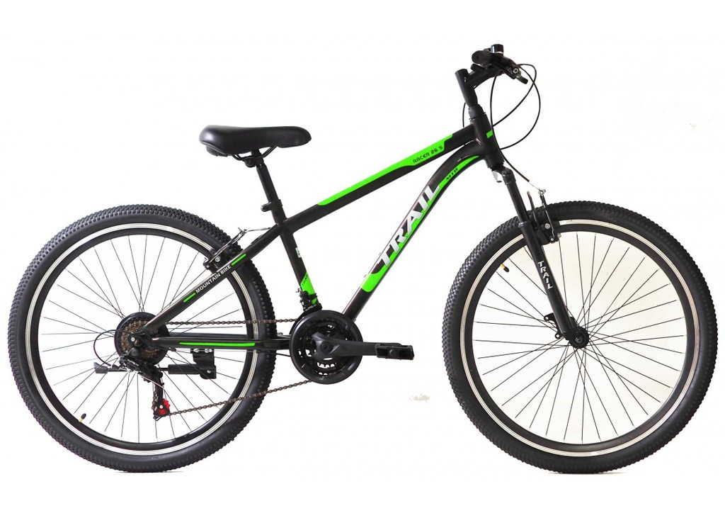 All - Mountain Trax 2026 Trail 24" MTB 21T Ανδρικό Μαύρο/Πράσινο