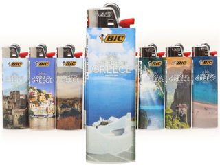 Αναπτήρες Bic Maxi A PIECE OF GREECE J26 ΜΕΓΑΛΟΣ slv (8 τεμάχια) 3086123731080