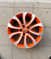 4άδα ΓΝΗΣΙΕΣ ΖΑΝΤΕΣ ΑΛΟΥΜΙΝΙΟΥ NISSAN JUKE PULSAR QUASQAI ORANGE & GREY-thumb-2