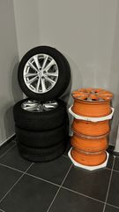4άδα ΓΝΗΣΙΕΣ ΖΑΝΤΕΣ ΑΛΟΥΜΙΝΙΟΥ NISSAN JUKE PULSAR QUASQAI ORANGE & GREY-thumb-5