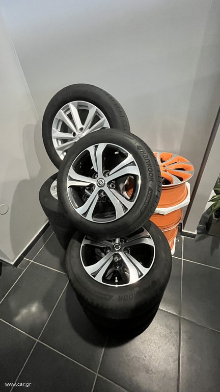 4άδα ΓΝΗΣΙΕΣ ΖΑΝΤΕΣ ΑΛΟΥΜΙΝΙΟΥ NISSAN JUKE PULSAR QUASQAI ORANGE & GREY