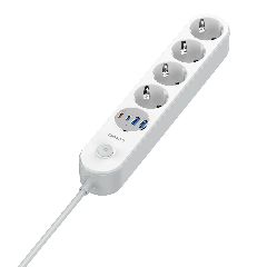 Πολύπριζο με διακόπτη - Power Strip with Switch Multi-socket Smart Guard LDNIO SE4432C with 4 EU Outlets 2500W & 2 USB-A & 2 USB-C 17W with 2m power cord ( Κωδ.1-PER0066 )-thumb-2
