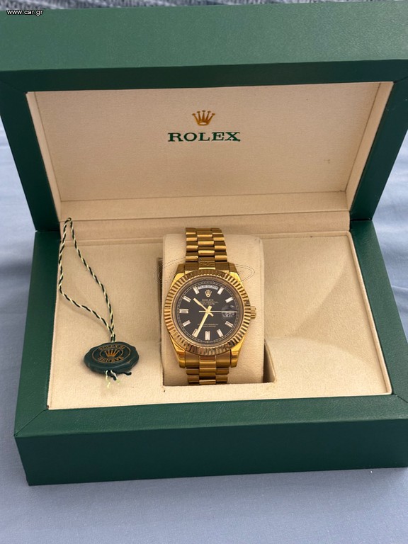 Rolex day date gold black