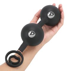 Silicone Rolling Balls Inflatable Anal Plug-thumb-3
