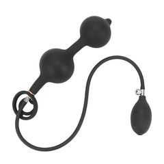 Silicone Rolling Balls Inflatable Anal Plug