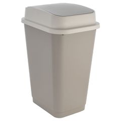 ΚΑΔΟΣ ΑΠΟΡΡΙΜΑΤΩΝ FLIPTOP ΠΛΑΣΤΙΚΟΣ 50lt ΓΚΡΙ ESTIA 01-21986