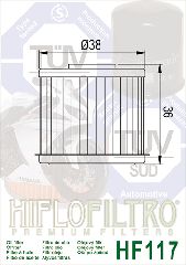 Hiflo Filtro φίλτρο λαδιού HF117 Honda Z125M, NC 700/750/750X, CRF 1000/1100 Africa Twin, CMX 1100, GL 1800 Goldwing, C125 Super Cub, NC 700/750 & ATVs Pioneer & Talon 1000cc