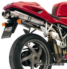 Εξατμίσεις Διπλά Τελικά Mivv Small Oval Titanium Ducati 748/916/996/998 