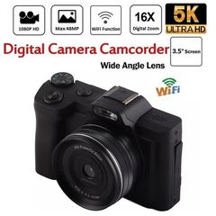 Wifi Ψηφιακή Kάμερα 48MP 5K UHD 6 Axis Anti Shake 16X